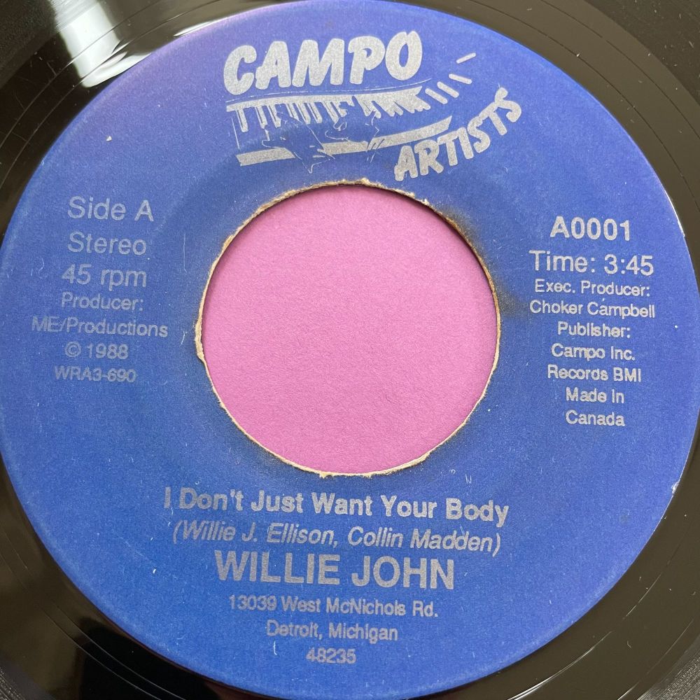 Willie John-I just don't want your body-Campo E+