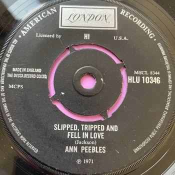 Ann Peebles-Slipped, tripped and fell in love-UK London E
