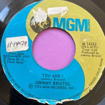 Johnny Bristol-You and I-MGM stkr E+