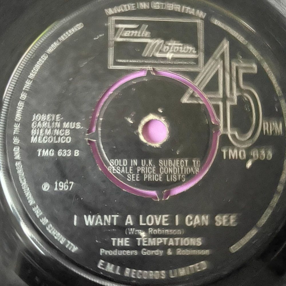 Temptations-I want a loce I can see-TMG 633 vg+