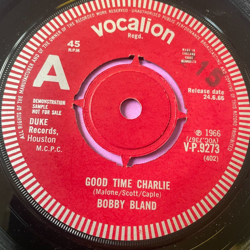 Bobby Bland-Good time Charlie-UK Vocalion Demo E
