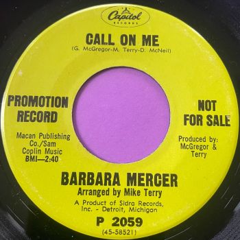 Barbara Mercer-Call on me/ So real-Capitol Demo E+