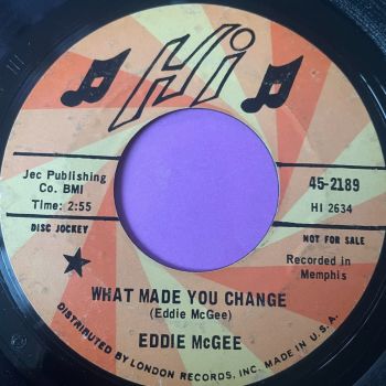 Eddie McGhee-What made you change-Hi Demo vg+