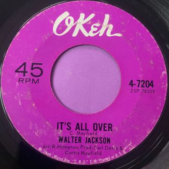Walter Jackson-It's all over-Okeh vg+