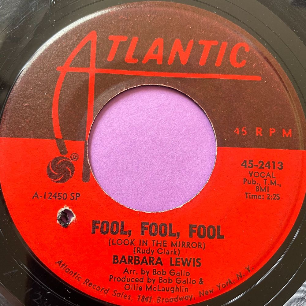 Barbara Lewis-Fool, fool, fool-Atlantic E+