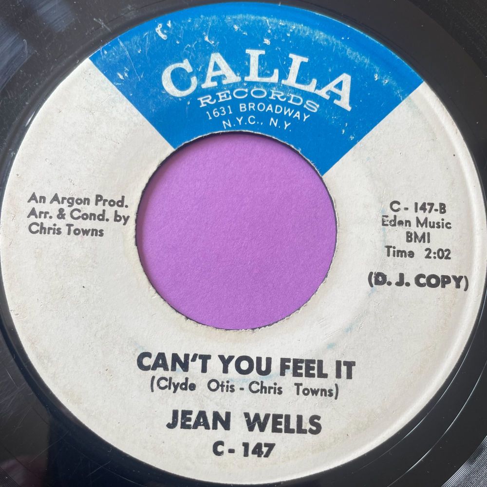 Jean Wells-Can't you feel it-Calla vg+