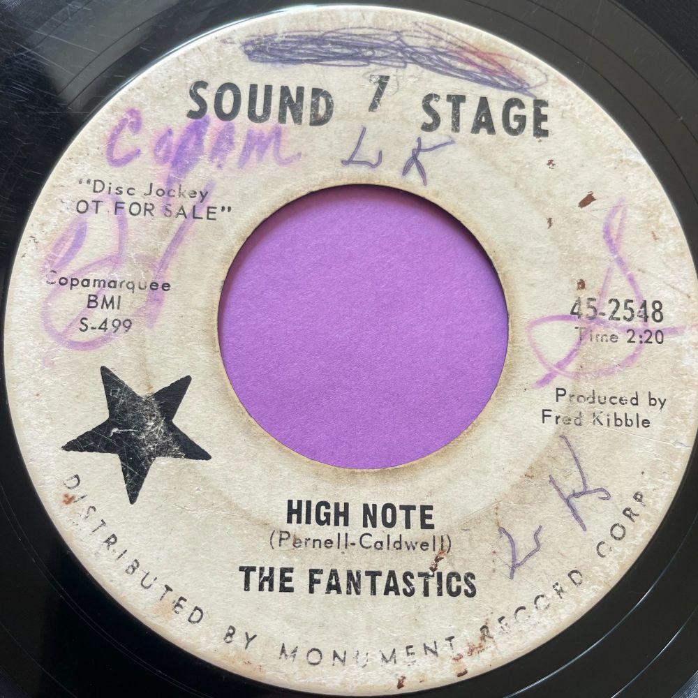 Fantastics-High note/ That one-Sound Stage 7 WD wol vg+