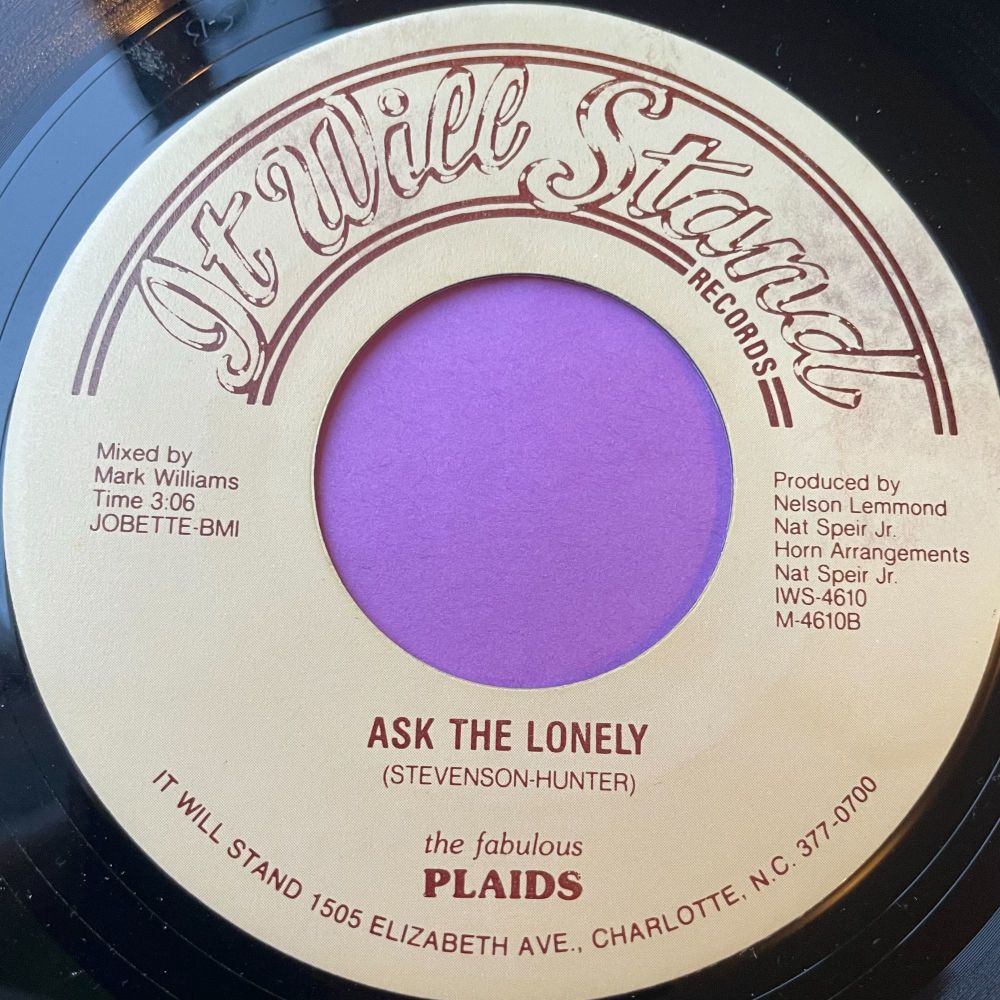 Plaids-Ask the lonely-It will stand E+