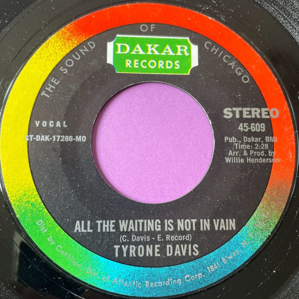 Tyrone Davis-All the waiting is not in vain-Dakar E+