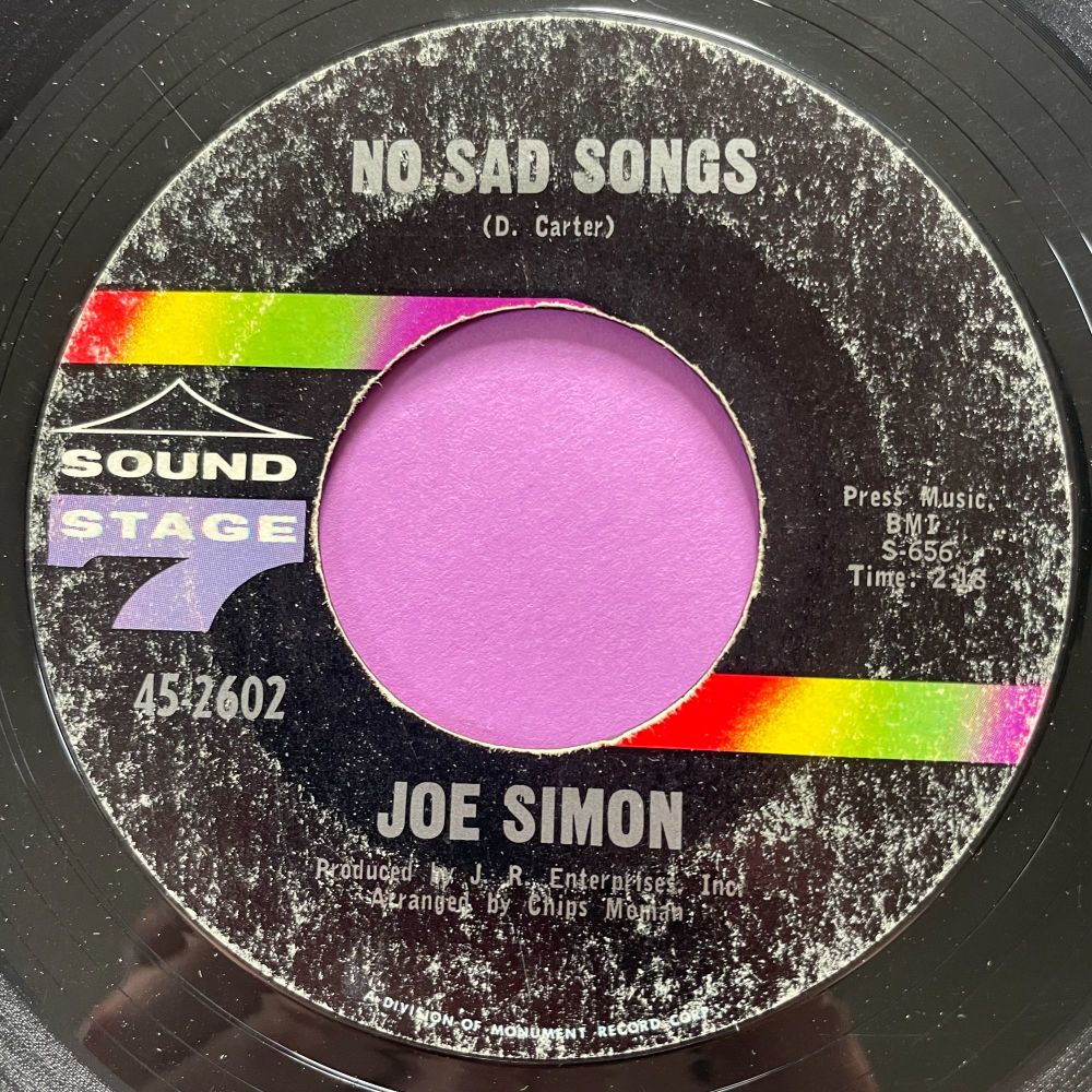 Joe Simon-No sad songs-SS7 E