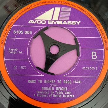 Donald Height-Rags to riches-UK Avco E+
