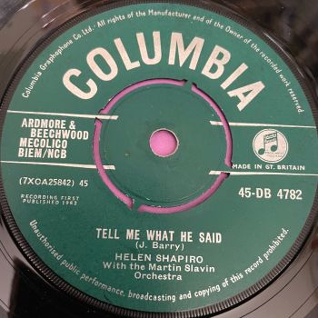 Helen Shapiro-Tell me what he said-Columbia E