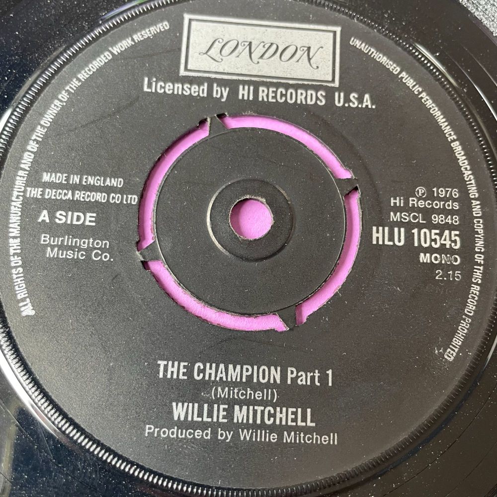 Willie Mitchell-The champion-UK London E+