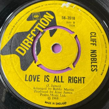 Cliff Nobles-Love is all right-UK Direction vg+