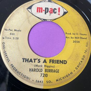 Harold Burrage-That's a friend-M-Pac G