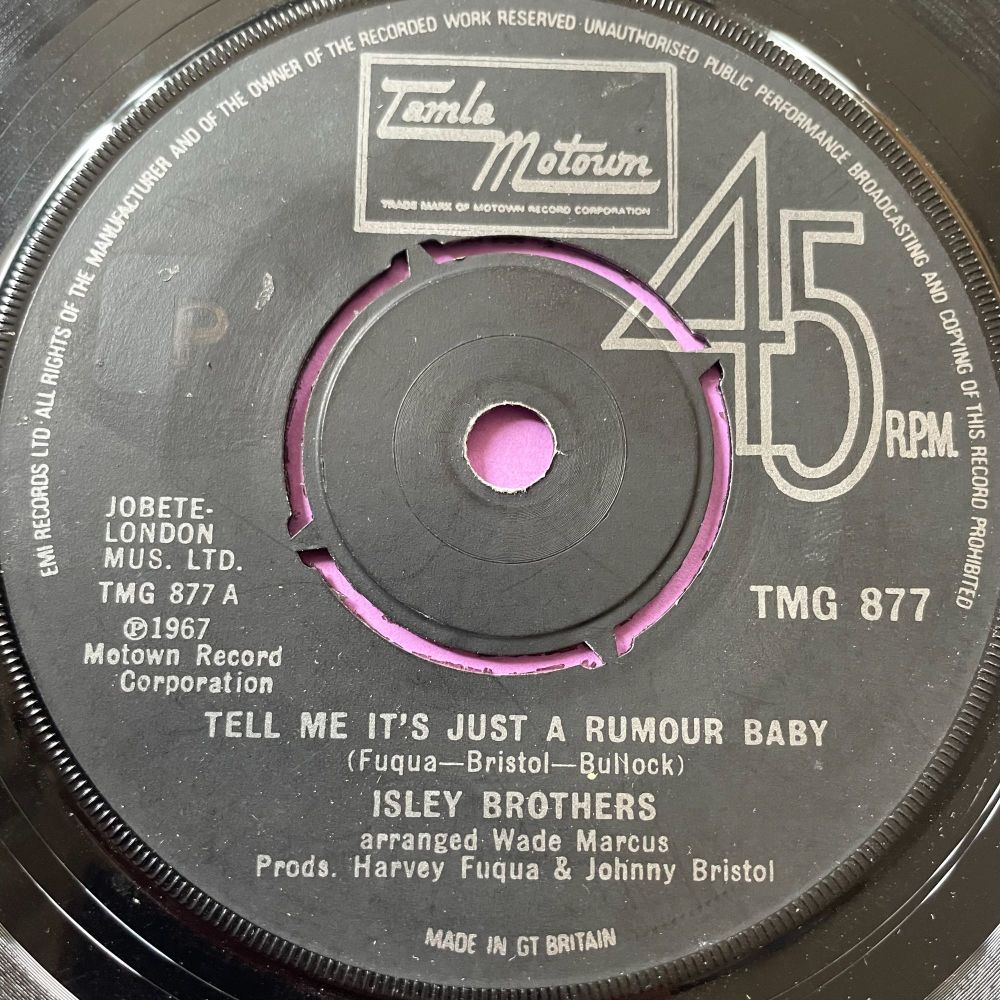 Isley Brothers-Tell me it's just a rumor baby-TMG 877 E+