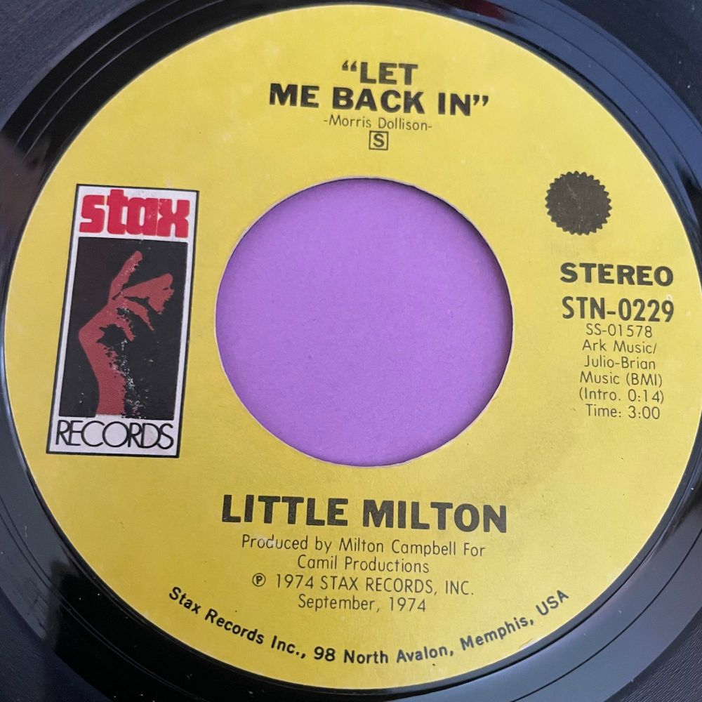 Little Milton-Let me back in-Stax E+
