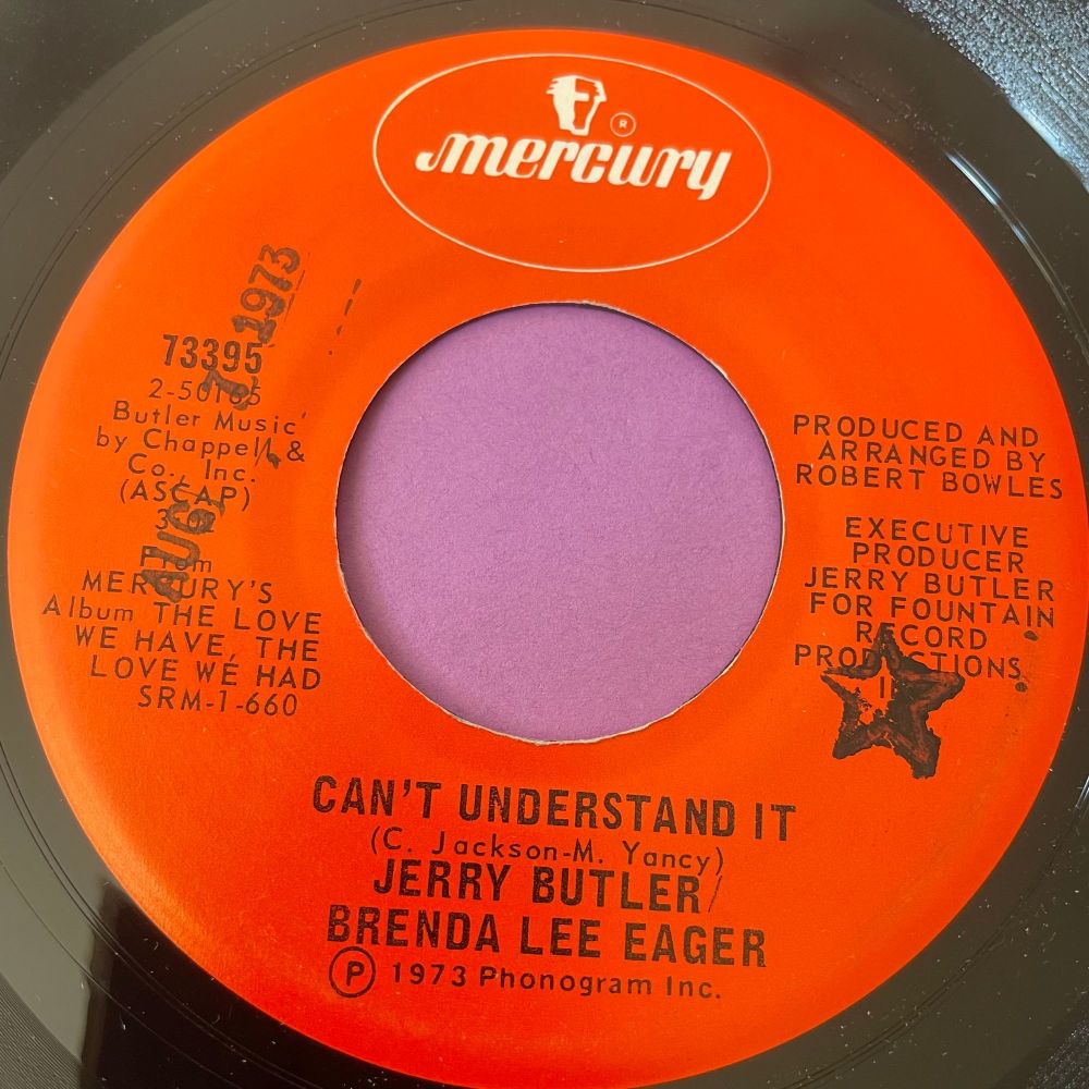 Jerry Butler-Can't understand it-Mercury E+