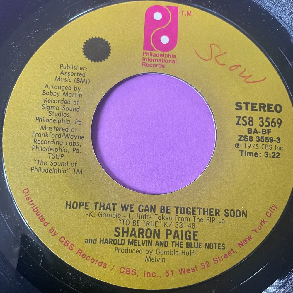 Sharon Paige-Hope that we can be toether soon-PIR wol E+