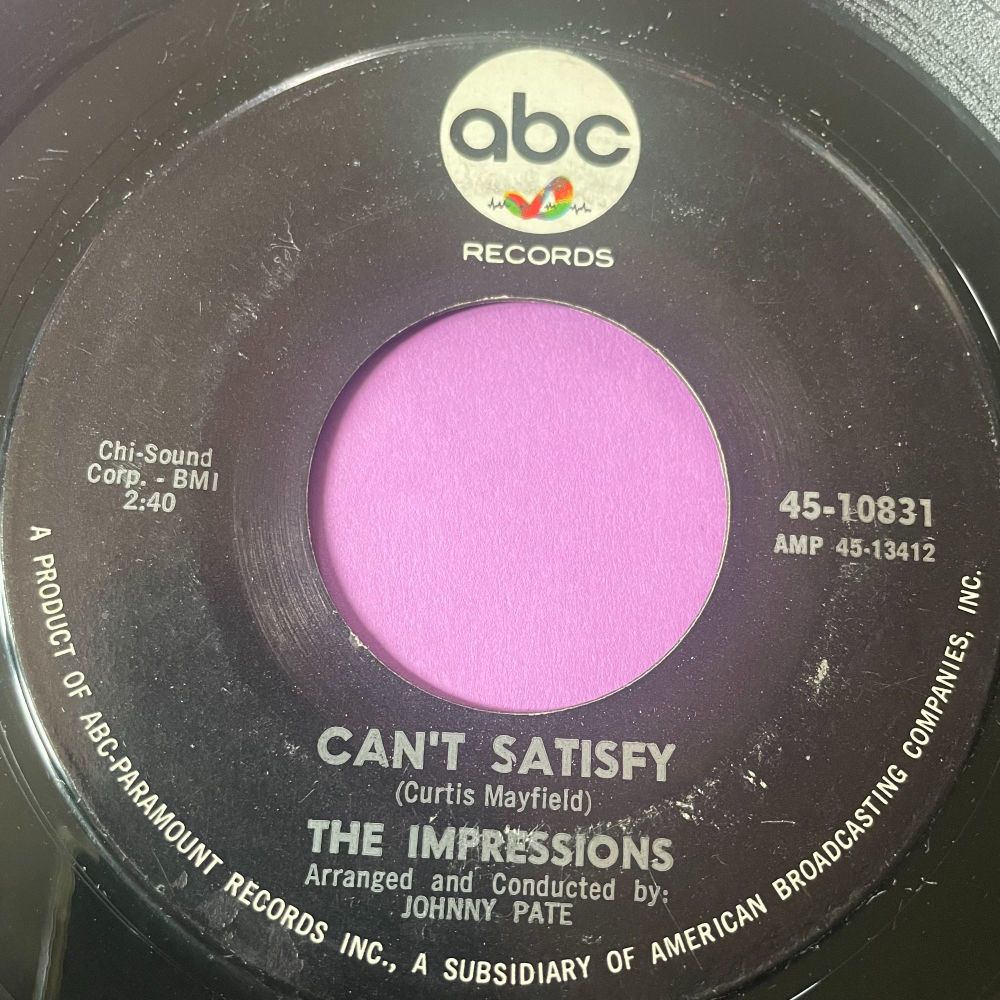 Impressions-Can't satisfy-ABC E