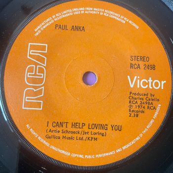 Paul Anka-I can't help loving you-RCA R E+