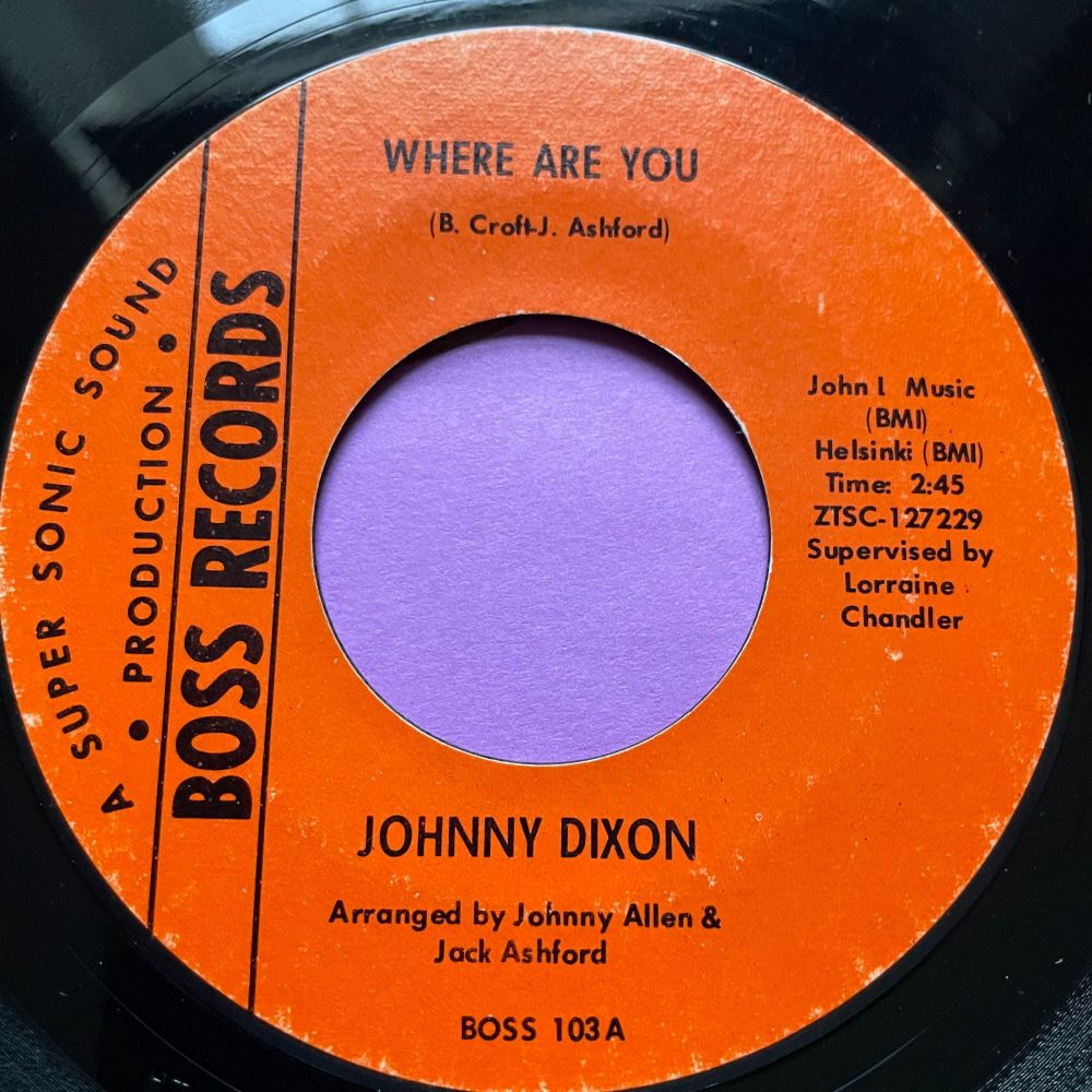 Johnny Dixon-Where are you-Boss E+