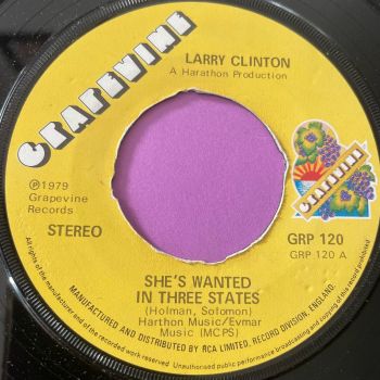 Larry Clinton-She's wanted in three states-UK Grapevine noc E