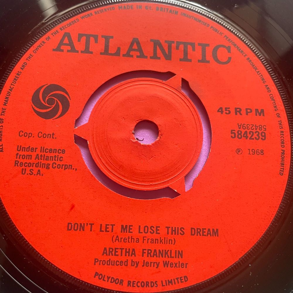 Aretha Franklin-Don't let me lose this dream-UK Atlantic E+