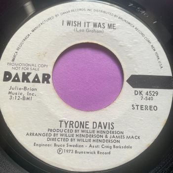 Tyrone Davis-I wish it was me-Dakar WD E+