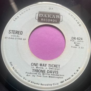 Tyrone Davis-One way ticket-Dakar Demo E