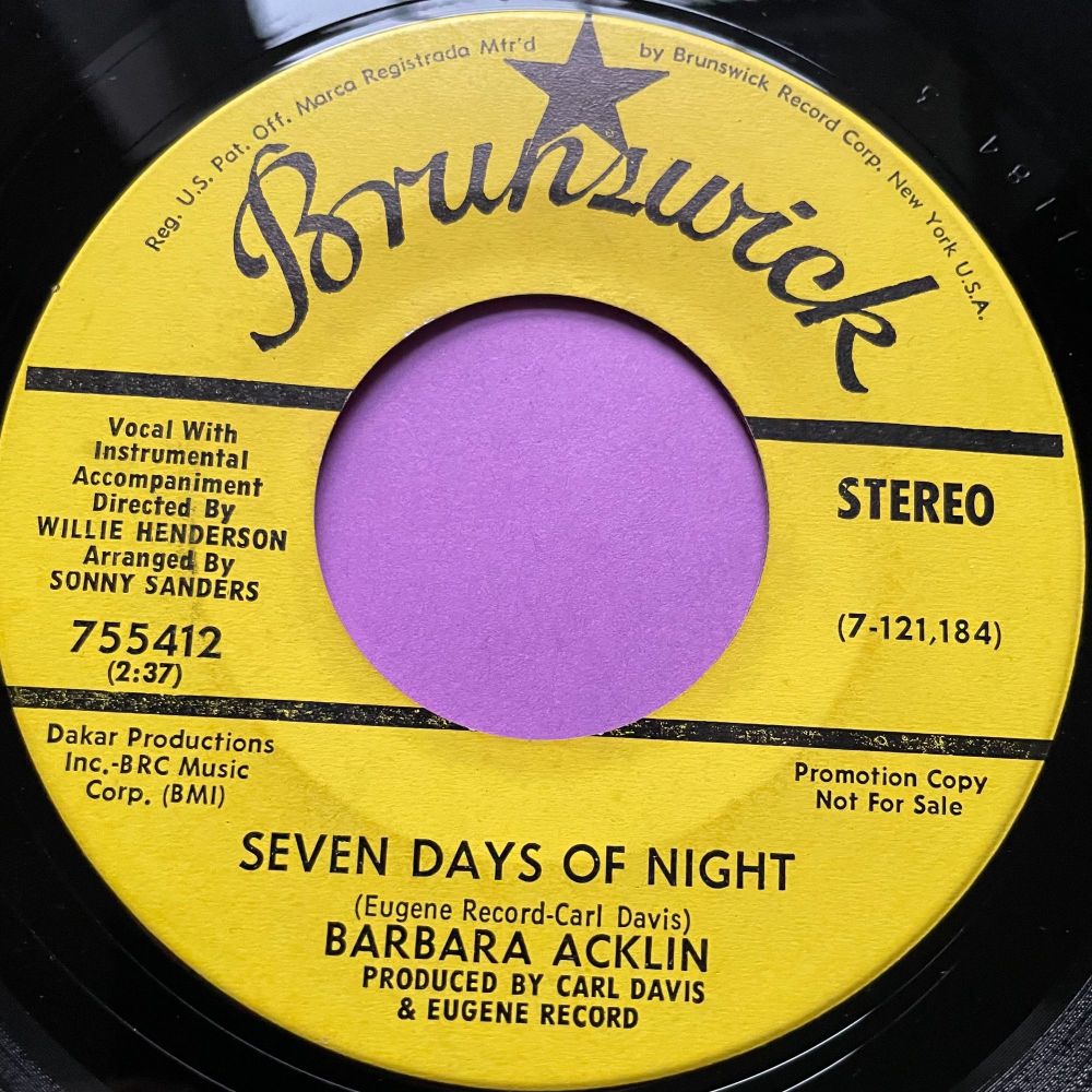 Barbara Acklin-Seven days of night-Brunswick Demo E+