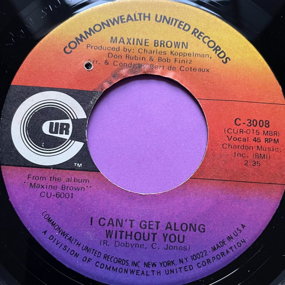 Maxine Brown-I can't get along without you-Commonwealth E+