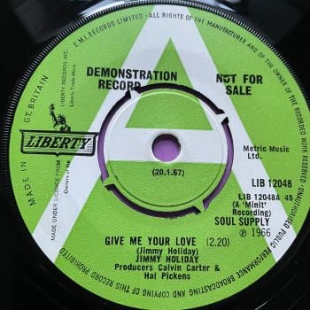 Jimmy Holiday-Give me your love-UK Liberty E+