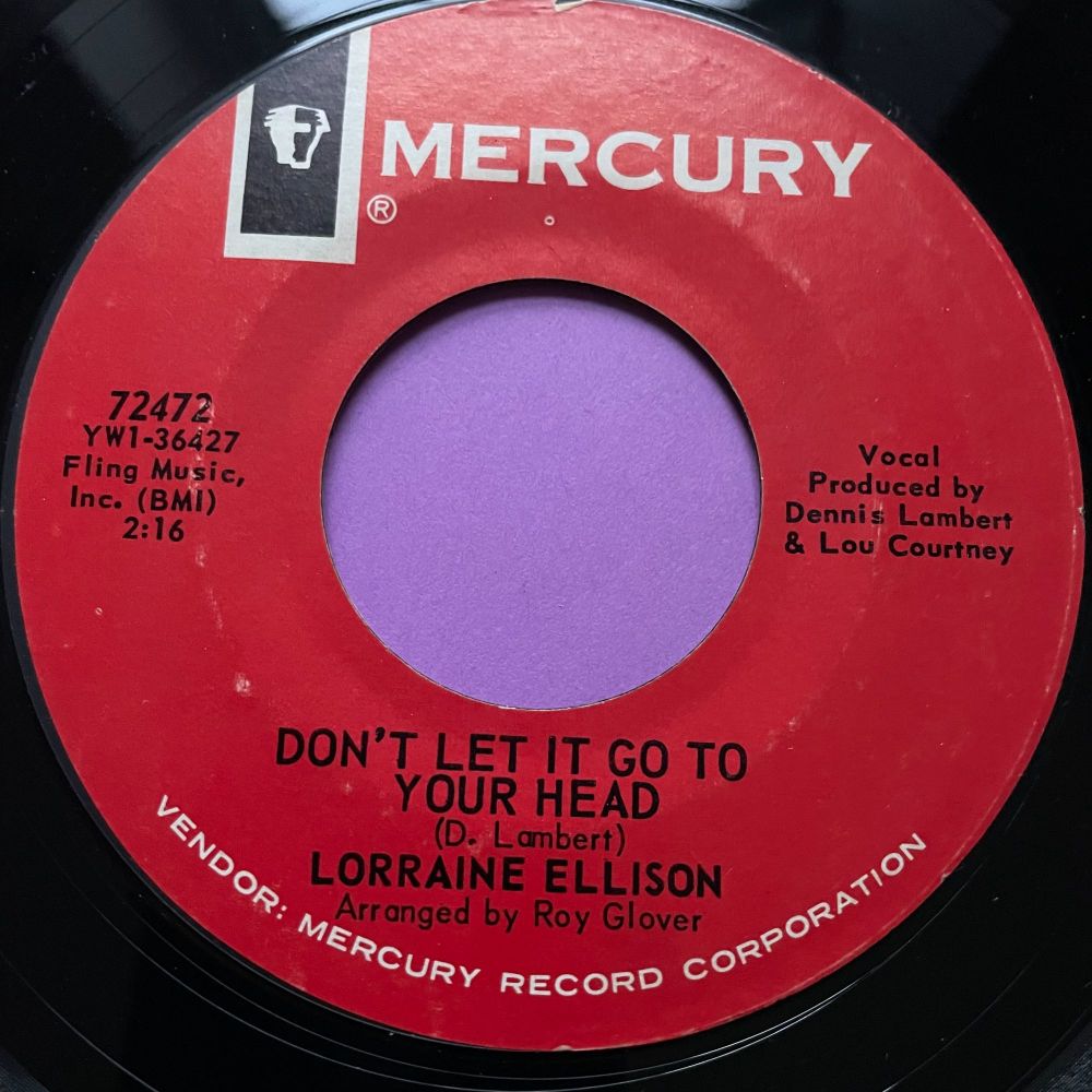 Lorraine Ellison-Don't let it go to your head/ I dig you baby-Mercury E+