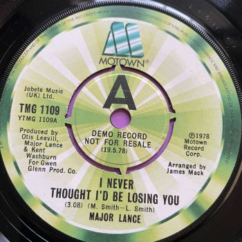 Major Lance-I never thought I'd be losing you-UK TMG1109 Demo E+