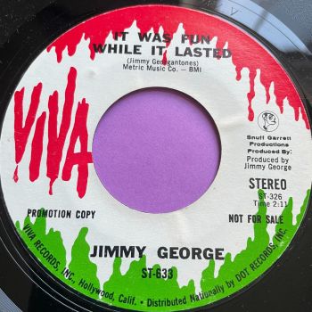 Jimmy George-It was fun while it lasted-Viva E+