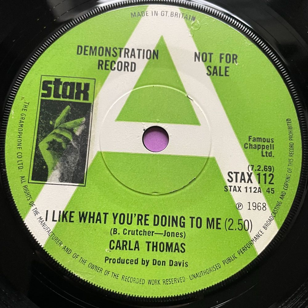 Carla Thomas-I like what you're doing to me-UK Stax Demo E+