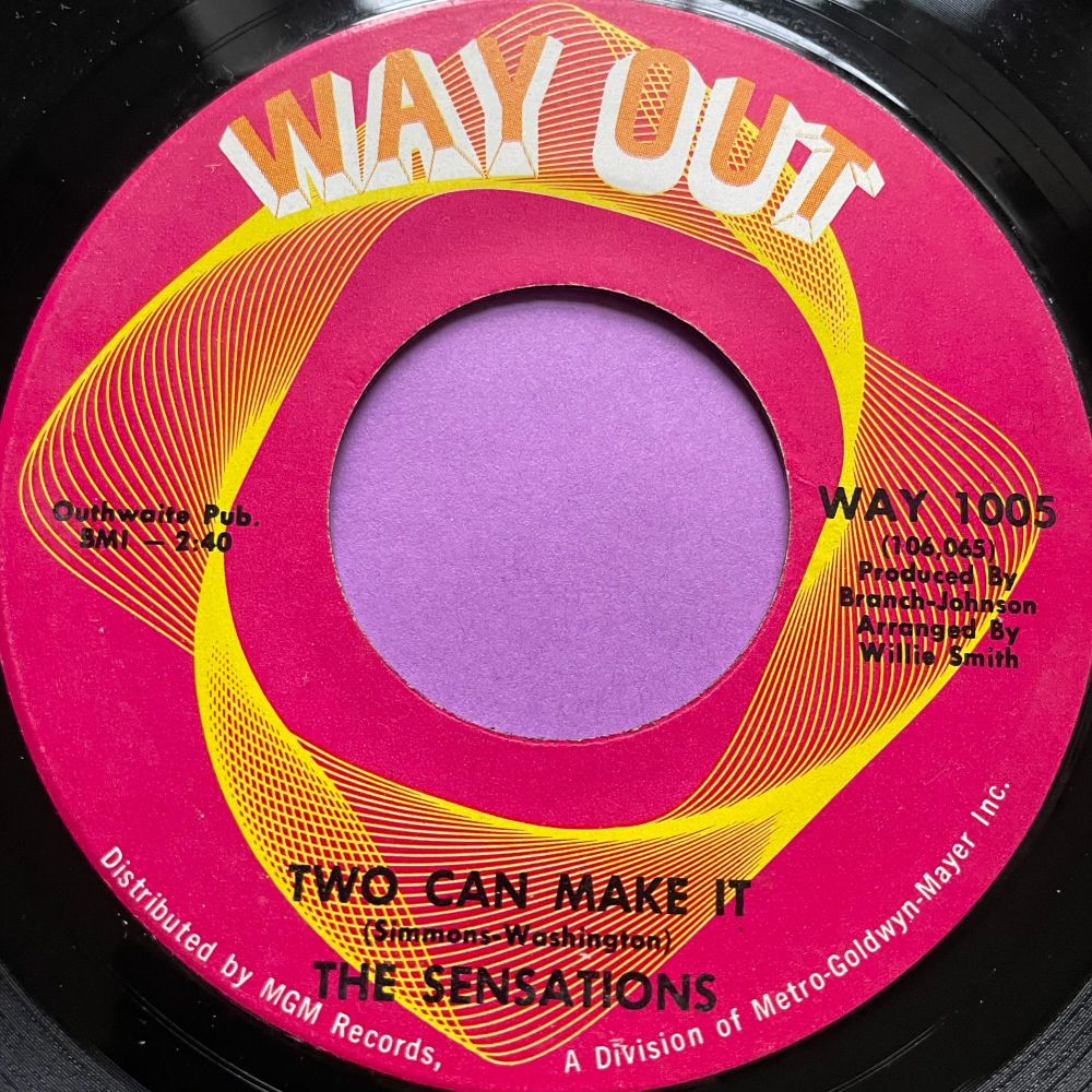 Sensations-Two can make it/ It's a new day-Way Out E+