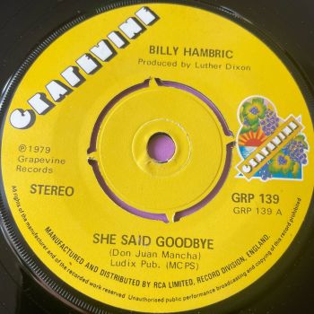Bilkly Hambric-She said goodbye-UK Grapevine E+