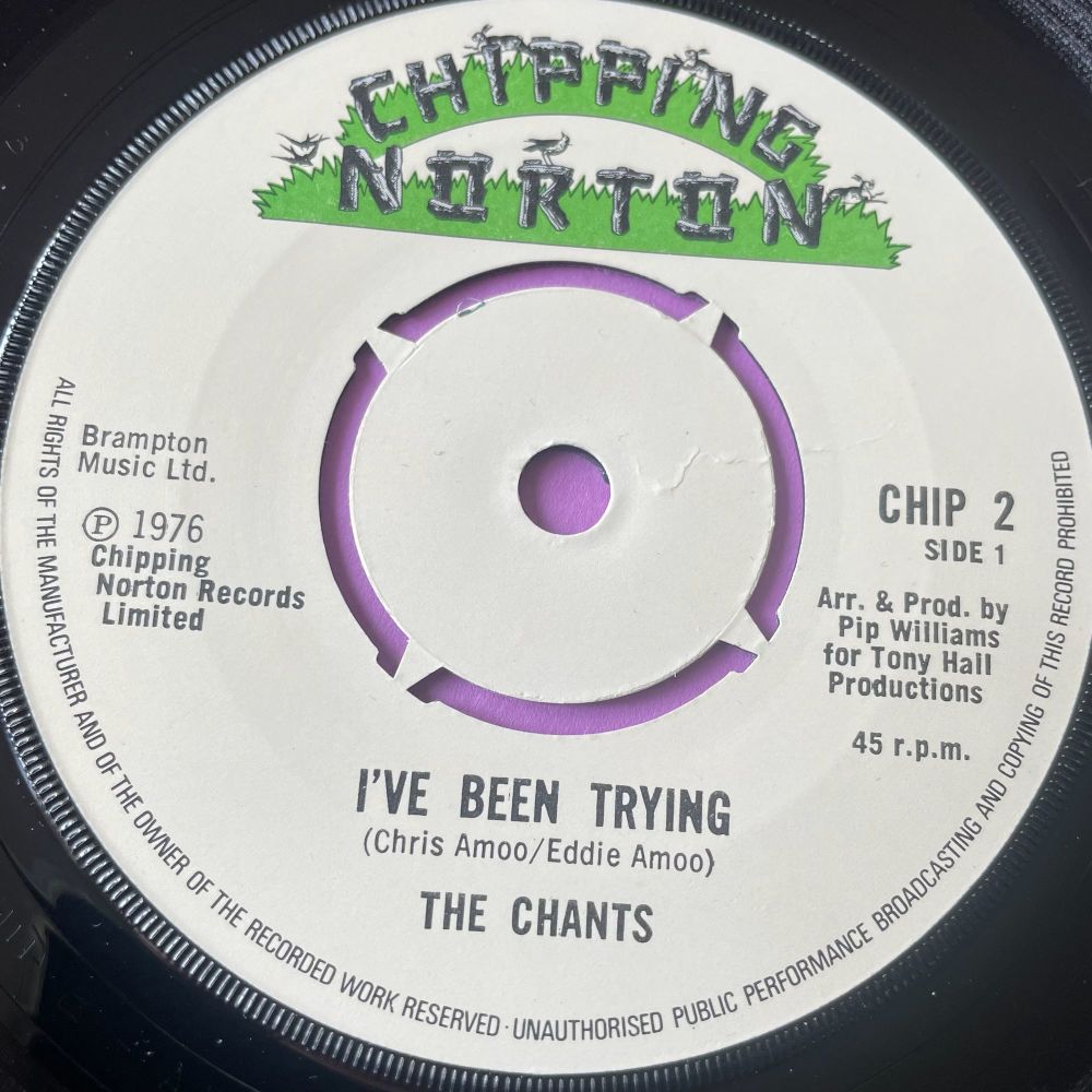 Chants-I've been trying-UK Chipping Norton E+