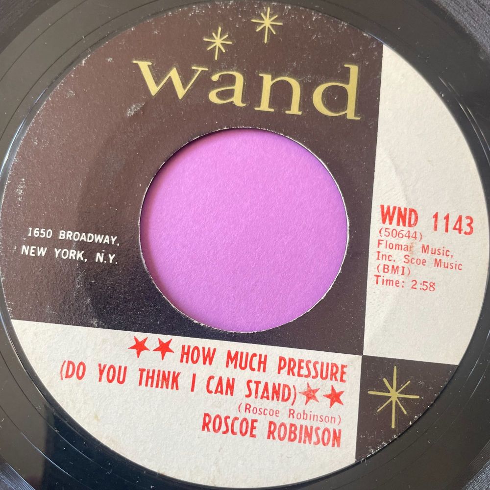 Roscoe Robinson-How much pressure-Wand E+