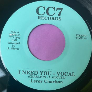 Leroy Charlton-I need you-CC7 E+