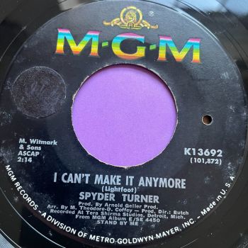 Spyder Turner-I can't make it any more-MGM E+