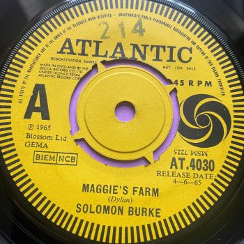 Solomon Burke-Maggie's farm-UK Atlantic Demo E+