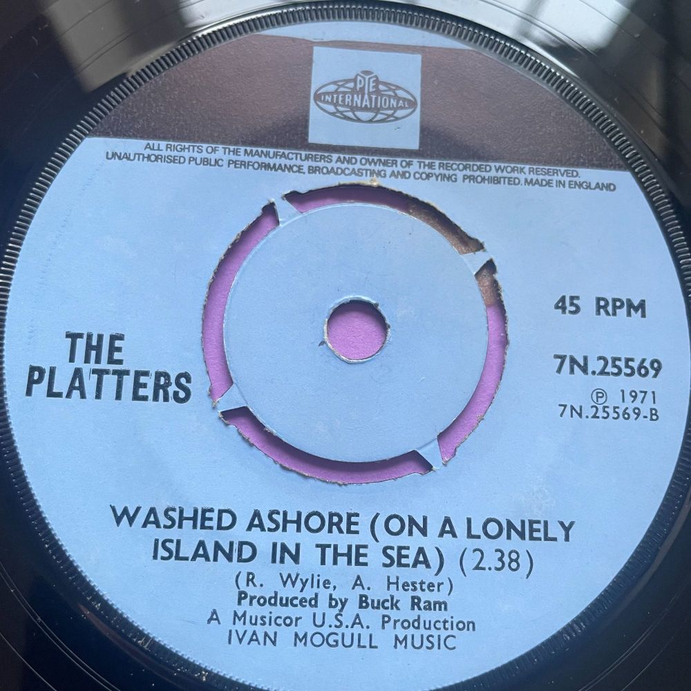 Platters-Washed ashore/ With this ring-UK Pye Int. E