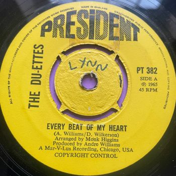 Du-Ettes-Every beat of my heart-UK President wol E+