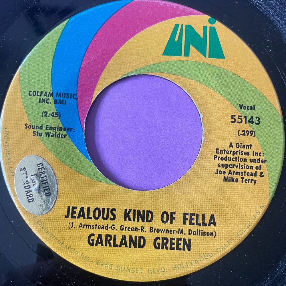 Garland Green-Jealous kinda fella-Uni Stkr E+