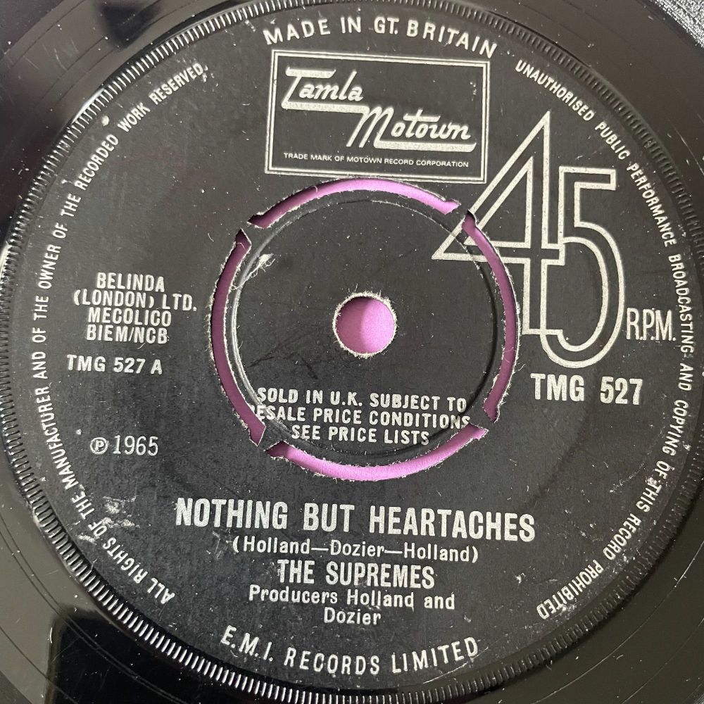 Supremes-Nothing but heartaches-TMG 527 vg+