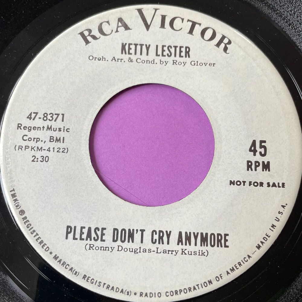 Ketty Lester-Please don't cry anymore-RCA WD E+