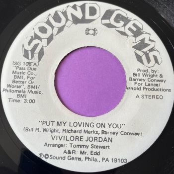 Vivilore Jordan-Put my loving on you-Sound Gems WD E+